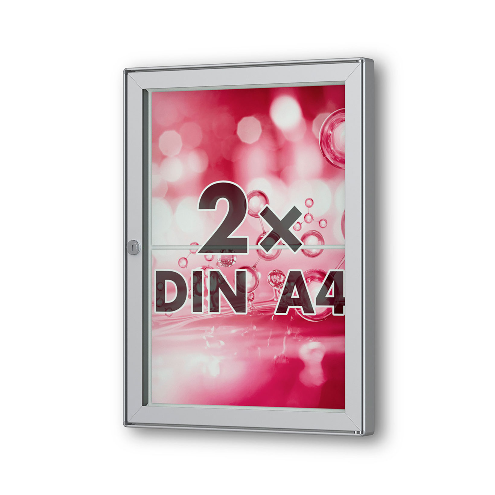 2 x DIN A4 Flachschaukasten Tesus - hoch - gerundet 2 x DIN A4 Flachschaukasten Tesus - hoch - gerundet